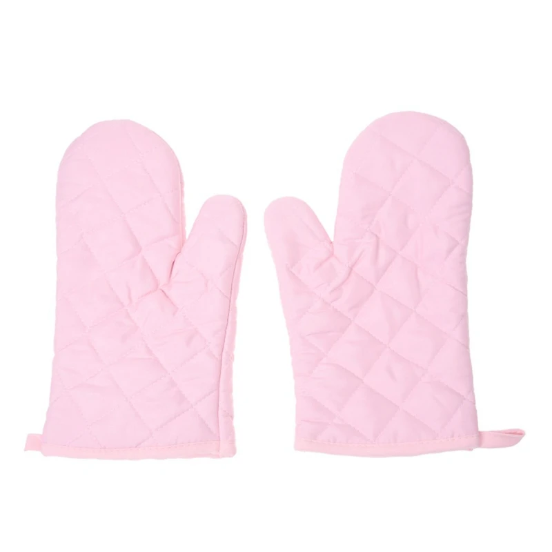 1 Pair Kitchen Craft Heat Resistant Cotton Oven Glove Pot Holder Baking Cooking Mitts Pink | Дом и - Цена: 