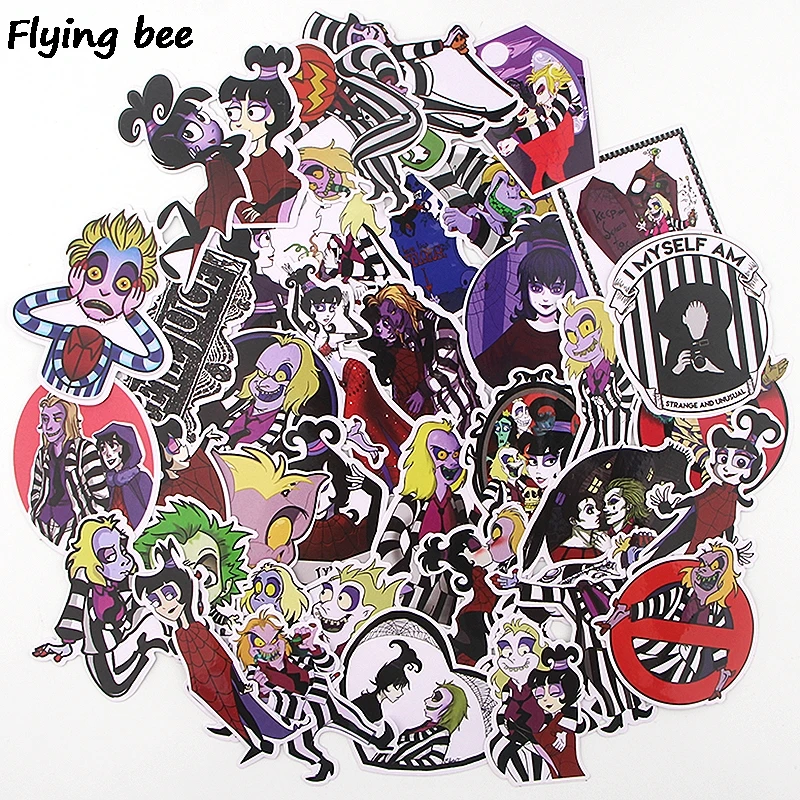 

Flyingbee 38 pcs Funny Waterproof Car Sticker fashion PVC scrapbooking Stickers for DIY Luggage Laptop Notebook Sticker X0354
