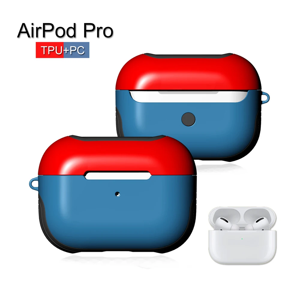 Кожаный чехол для наушников для AirPods Pro Чехол TPU PC Защитная кожа для Аксессуары для AirPods Organization Storage