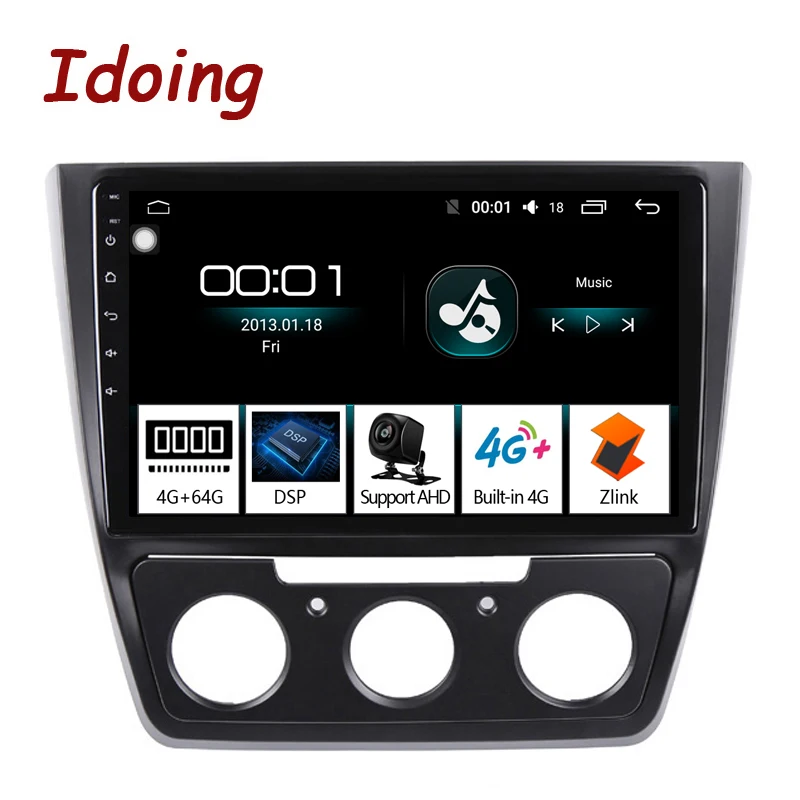 Sale Idoing 10.2"4G+64G Octa Core Car Radio Multimedia Android 8.1 Video Player Navigation GPS For Skoda Yeti 5L 2009-2014 no 2 din 0 Sale Idoing 10.2"4G+64G Octa Core Car Radio Multimedia Android 8.1 Video Player Navigation GPS For Skoda Yeti 5L 2009-2014 no 2 din 0