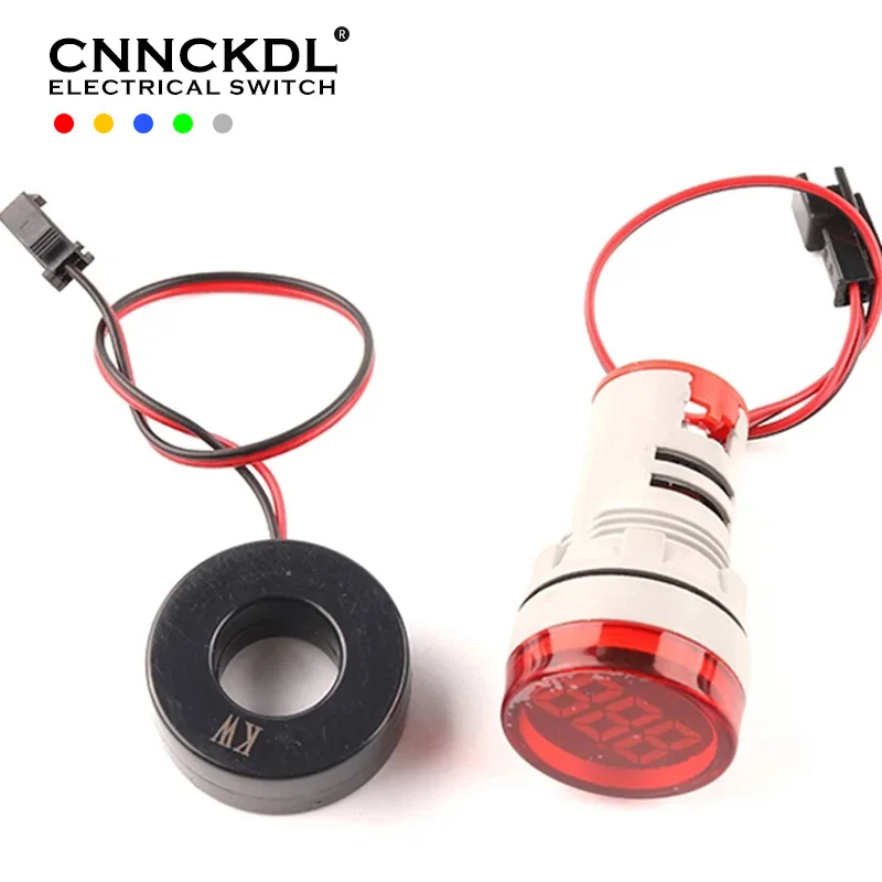 

Измеритель мощности с цифровым дисплеем 22 мм, маленький светодиодный мини-индикатор, цифровой дисплей, светосветильник сигнал, максимальная мощность 26 кВт-максимум 45 кВт