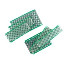 20 pçs/lote 5x7 4x6 3x7 2x8 centímetros Double Side Prototype Diy Placa de Circuito Impresso PCB Protoboard Universal Para Arduino