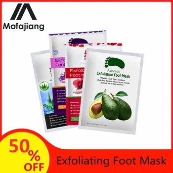 

4pc=2pair Exfoliating Foot Mask Remove Dead Skin Heels Foot Peeling Mask for Legs Pedicure Socks Exfoliation for foot care mask