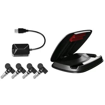 

NEW-1pcs Car TPMS USB Tire Pressure Monitoring System & 1pcs Car Instrument Center Console Mobile Phone Bracket