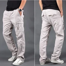 Новые мужские брюки Карго повседневные Мульти Карманы тактические военные штаны зима осень хлопок армии длинные брюки Pantalon Homme