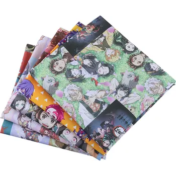 

50*140CM Cartoons pattern Polyester cotton Fabric Patchwor Printed for Tissue Kids Home Textile for Sewing Doll Dress Curtain