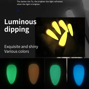 

1 Bottle/10 colors Fluorescent Nail Glitter Powder Neon Phosphor Ultrafine Luminous Pigment 3D Nail Art Dust Glow in the Dark