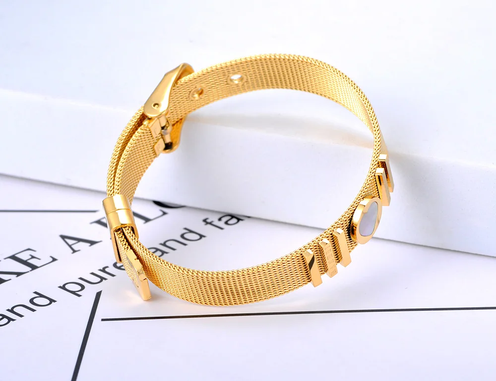 JeeMango Religiöse Kreuz-Charm-Armbänder, Schmuck für Damen und Mädchen, verstellbares Uhrenarmband aus Edelstahl, JB21129 – Detail 8