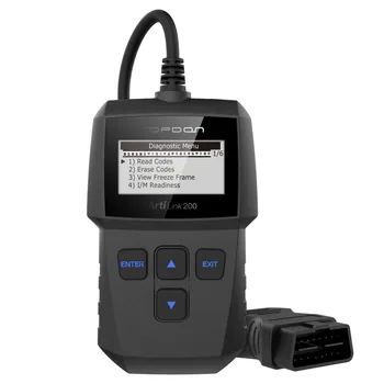

New AL200 Code Reader ArtiLink 200 Diagnostic Tool OBDII OBD2 Scanner Engine Fault Tester I/M Readiness Test Turn Off MIL