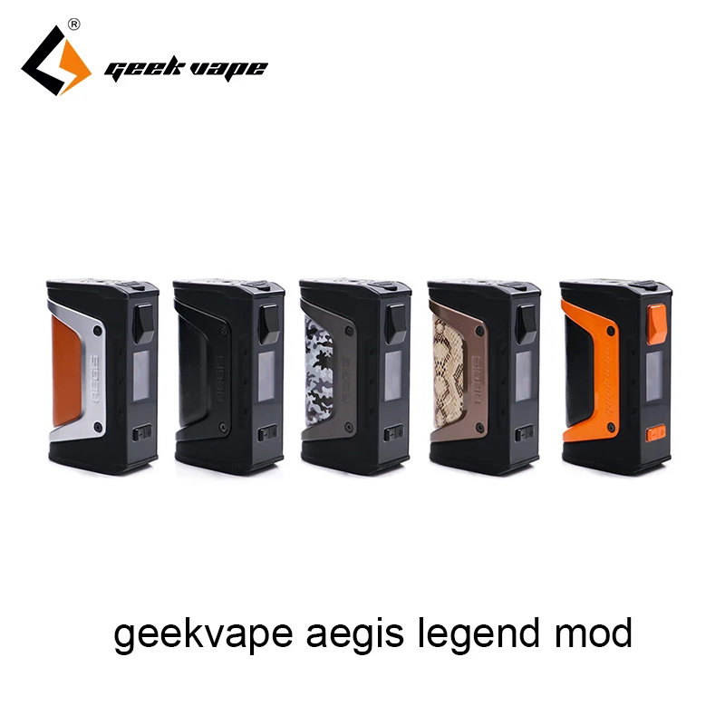 Оригинальный GeekVape Aegis Legend Box MOD 200 Вт mod Питание от двух аккумуляторов 18650