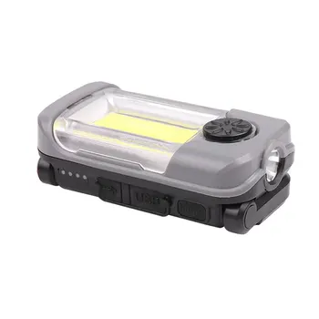 

300-400 Lumens XPG+COB lamp bead Multifunctional emergency charging work lamp Built-in 1800 mAh lithium battery fixed focus lamp