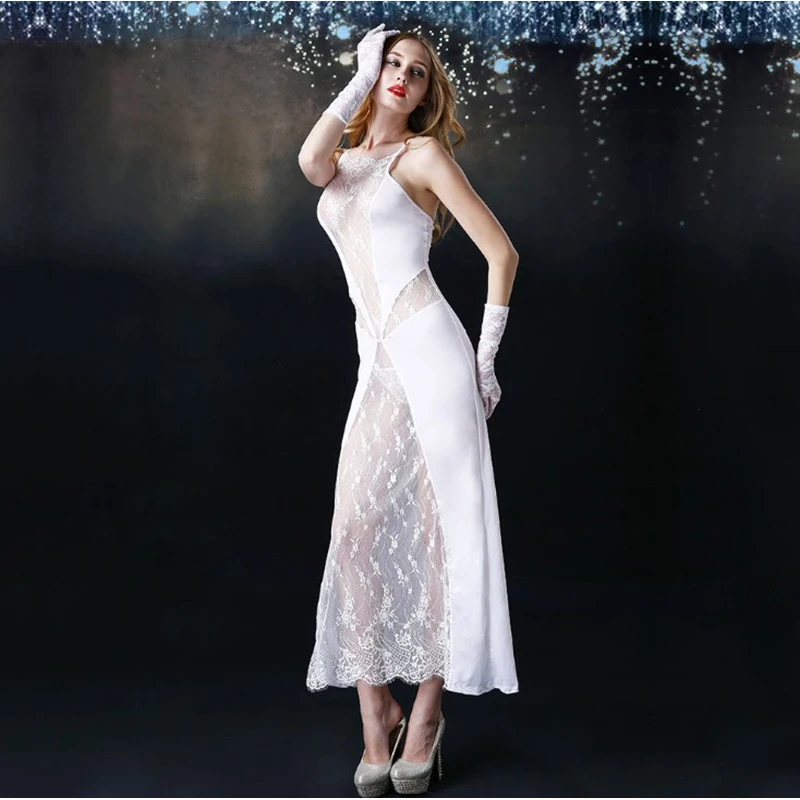 Sexy Women Ice Silk Shiny Hollow Tight Pencil Cute Dress mooth See Through Micro Mini Dress Transparent Bandage Dress Stage Wear