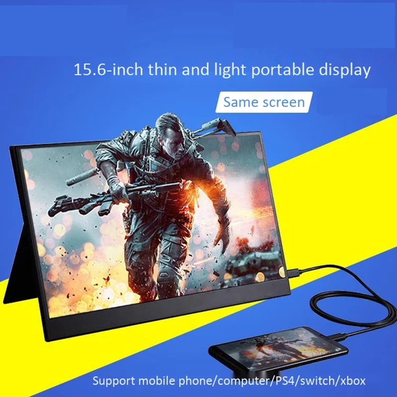 AM05-Portable Monitor 15.6 Inch 1080P IPS Type C