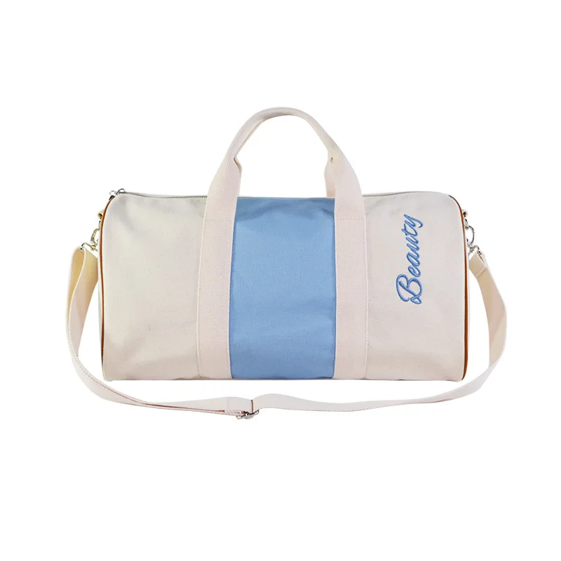

Manufacturers Direct Selling Canvas Travelling Bag Lettered Embroidered Outdoor Gym Bag Hand Large-Volume Multi-functional Trave