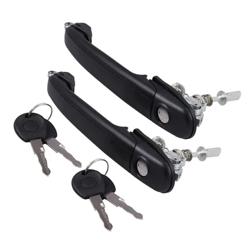 

6N0837207C/D 2PCS Front Left Right Door Handle with 2 Same Keys for P-OLO 6N 6N1 6N2 SHARAN SEAT ALHAMBRA GALAXY