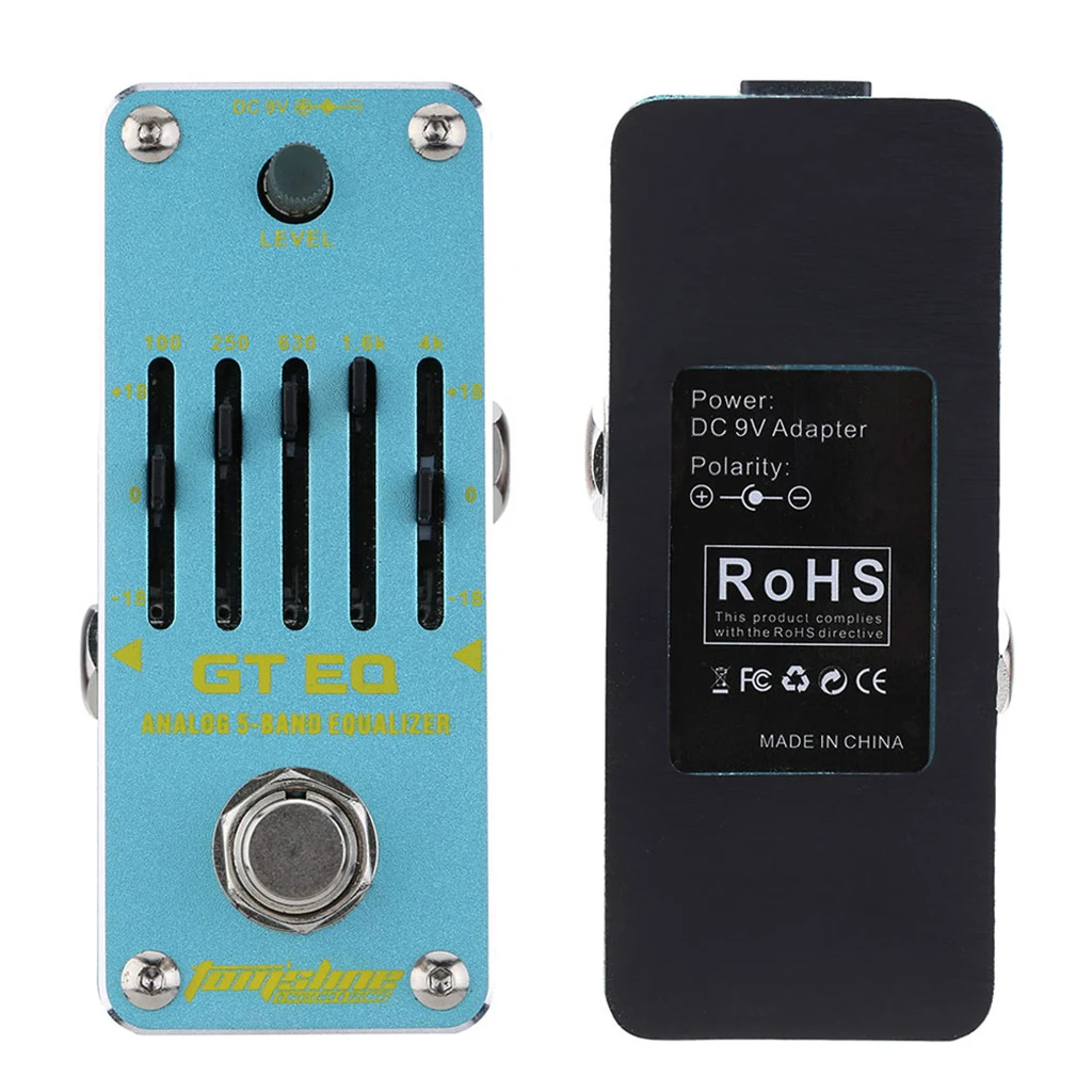 

GT EQ Mini Single Effect True Bypass Bass Analog 5-Band Equalizer String Instrument Accessory