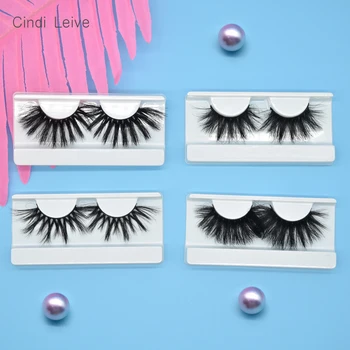 

Mink Eyelashes Packaging Boxes Vendor Soft 3D Mink Lash Fluffy False Eyelashes Makeup Eyelash Extension Dramatic 25mm Lashes