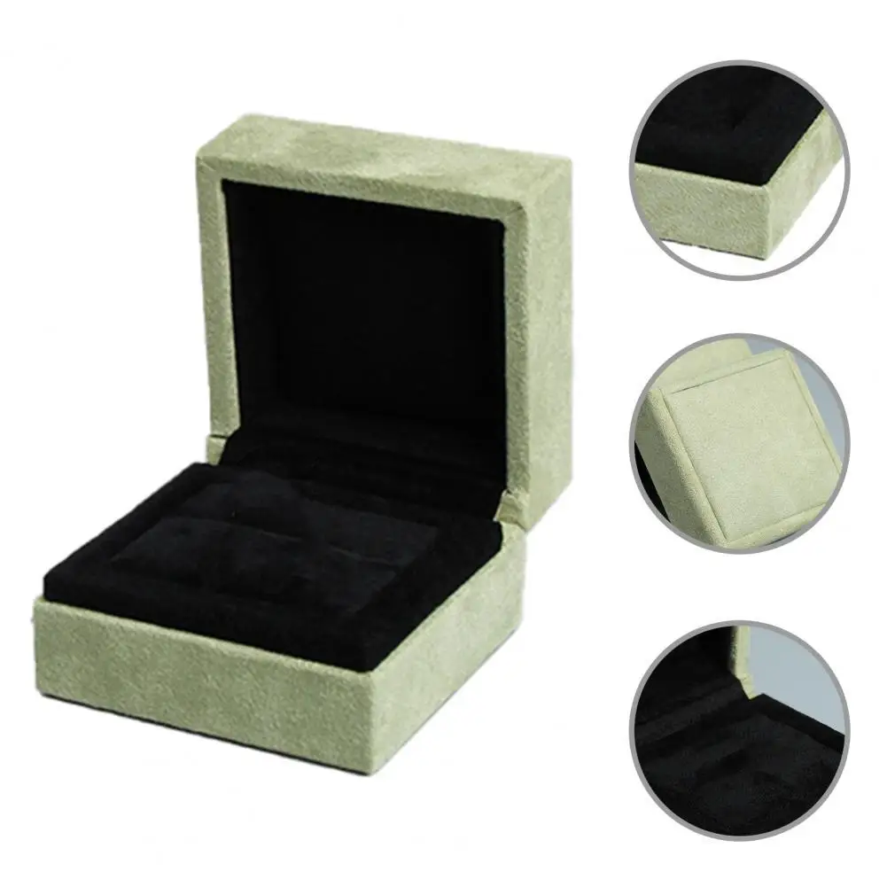 Nice-looking Jewelry Box Durable Case Mini Comfortable Compact Flannel Ring Pendant Necklace | Дом и сад