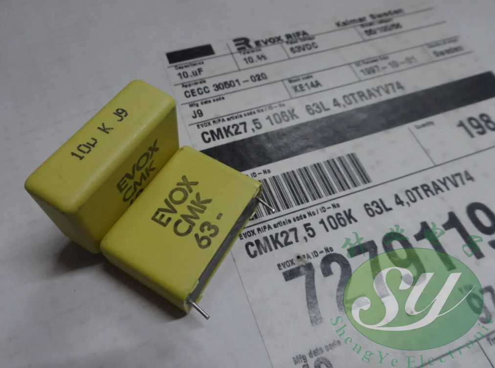 50 шт. EVOX RIFA CMK27.5 серия 10 мкФ 28 мм/63 в 106 пленочный конденсатор