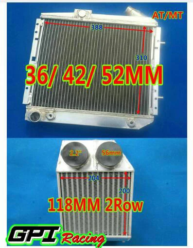 52mm Aluminum Radiator Intercooler For Renault Super 5 R5 9 11 1 4l Gt Turbo Mt At 85 91 Intercooler Radiator Intercooler Renaultradiator Intercooler Aliexpress
