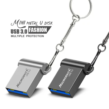 

USB 3.0 mini metal usb flash drive 64GB 32GB 16GB Pen Drive portable 128GB usb 3.0 usb stick Storage flash disk with key ring