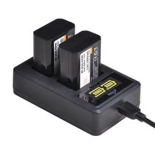 Batterie et chargeur pour Sony Alpha a6500 a6300 a7 7R a7R a7R II a7II, 2 pièces, NPFW50 NPFW50 NP-FW50, NEX-3, NEX-3N, NEX-5