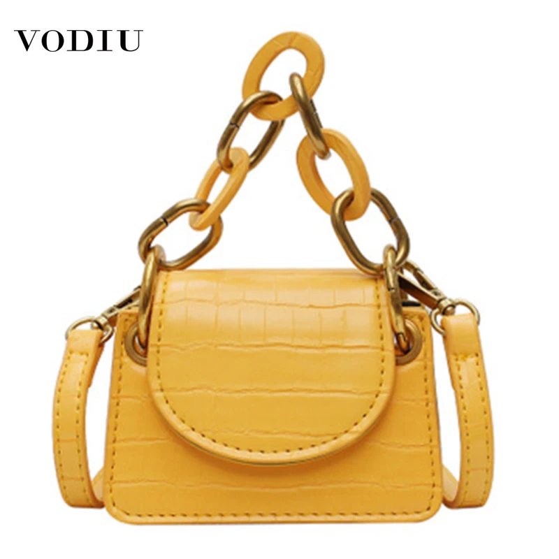 

Bag Women Leather Handbag Mini Coin Purse Cute Luxury Crocodile Pattern Designer Brand Chain Lady Shoulder Crossbody Women Bag