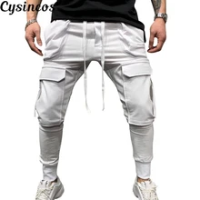 CYSINCOS, новинка, Мужские штаны, хип-хоп, шаровары, джоггеры,, мужские брюки, мужские, s, джоггеры, одноцветные, мульти-карманы, штаны, спортивные штаны, M-3XL