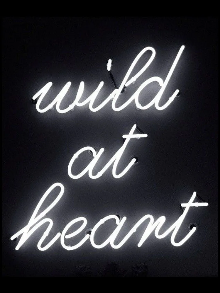 Insegna Al Neon Wild At Heart Window Open Club Power Lamp Restaurant Light Hotel Custom Coffee Impact Attract Light Lampada Al Neon Light