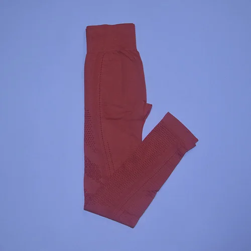 Orange pants 2 шт. безупречный вязаный бесшовный Набор для йоги Женская одежда для фитнеса с длинным рукавом спортивная одежда леггинсы для спортзала полый укороченный топ спортивный костюм - Цвет: Orange pants