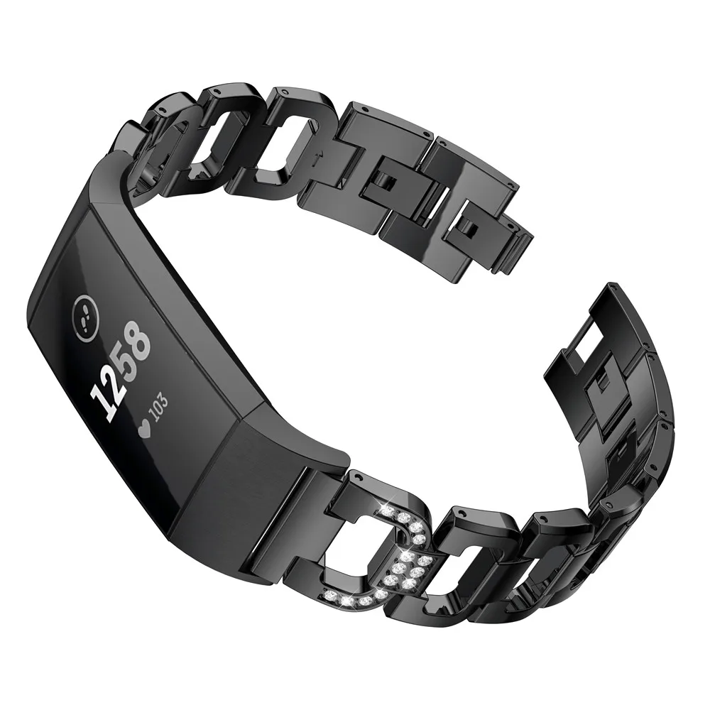 Металлические часы браслет для Fitbit Charge 3 Регулируемый Браслет замена для Fitbit Charge 3 ремешок для часов с разъемом