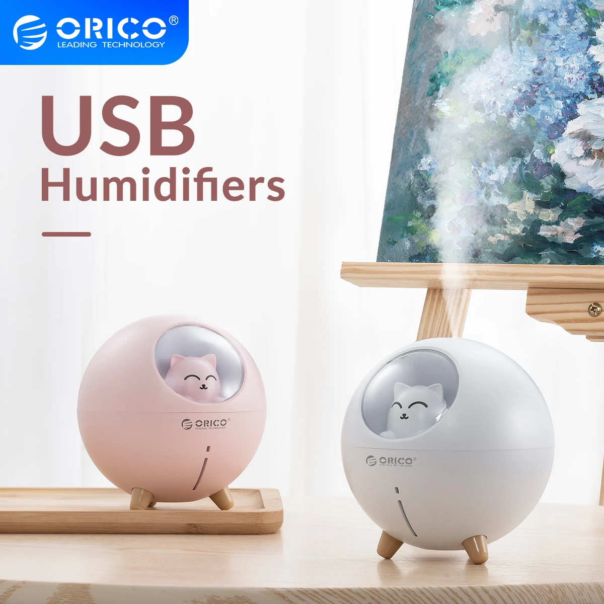 Увлажнитель воздуха ORICO USB с светодиодный циями Ароматический диффузор эфирных