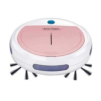 

3-In-1 Robot Sweeper/Vacuum/Mop, Rechargeable Automatic Smart Robot Vacuum Cleaner Edge Cleaning Suction Sweeper for Pet Hair, C