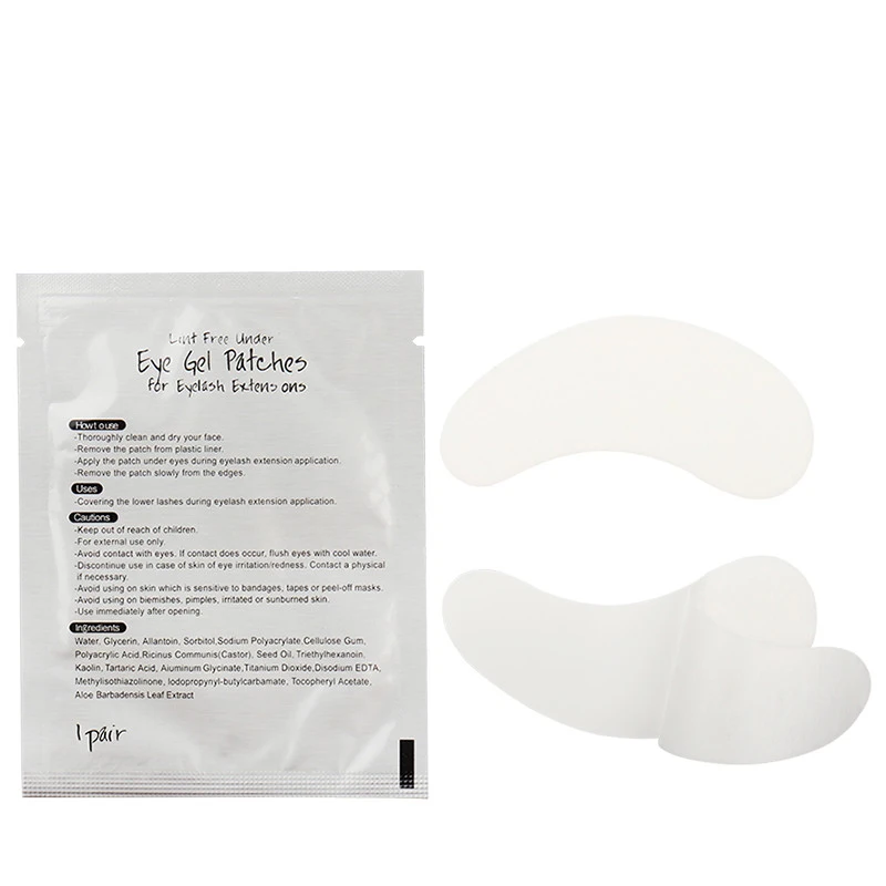 adesivos de proteção para extensão de adesivos para alongamento de cílios gel descartável para aplicação de ferramentas de maquiagem para os olhos com pares