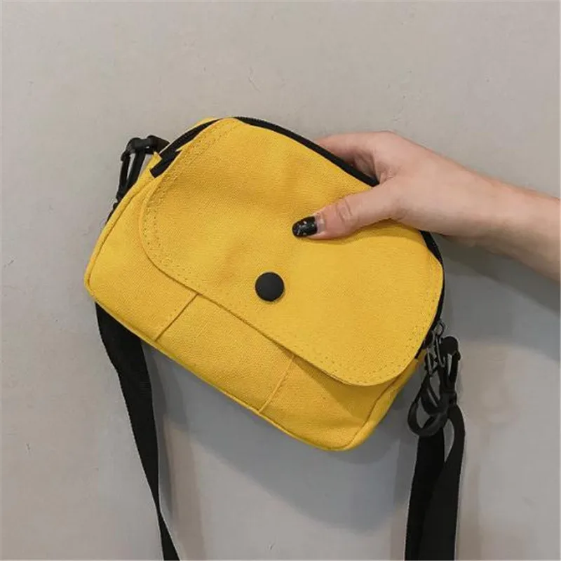 

Women Handbag Messenger Bags Canvas Small Bag Female Ins Super Fire Slung Shoulder Fashion Wild Student