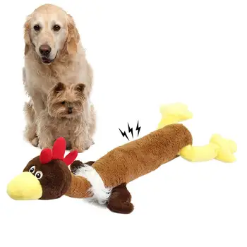 

New Fashion Pet Dog Cat Puppy Toy Plush Animal Shaped Interactive Toy Sounder Squeak Small Pet Chew Toy Get Teeth Cleaning