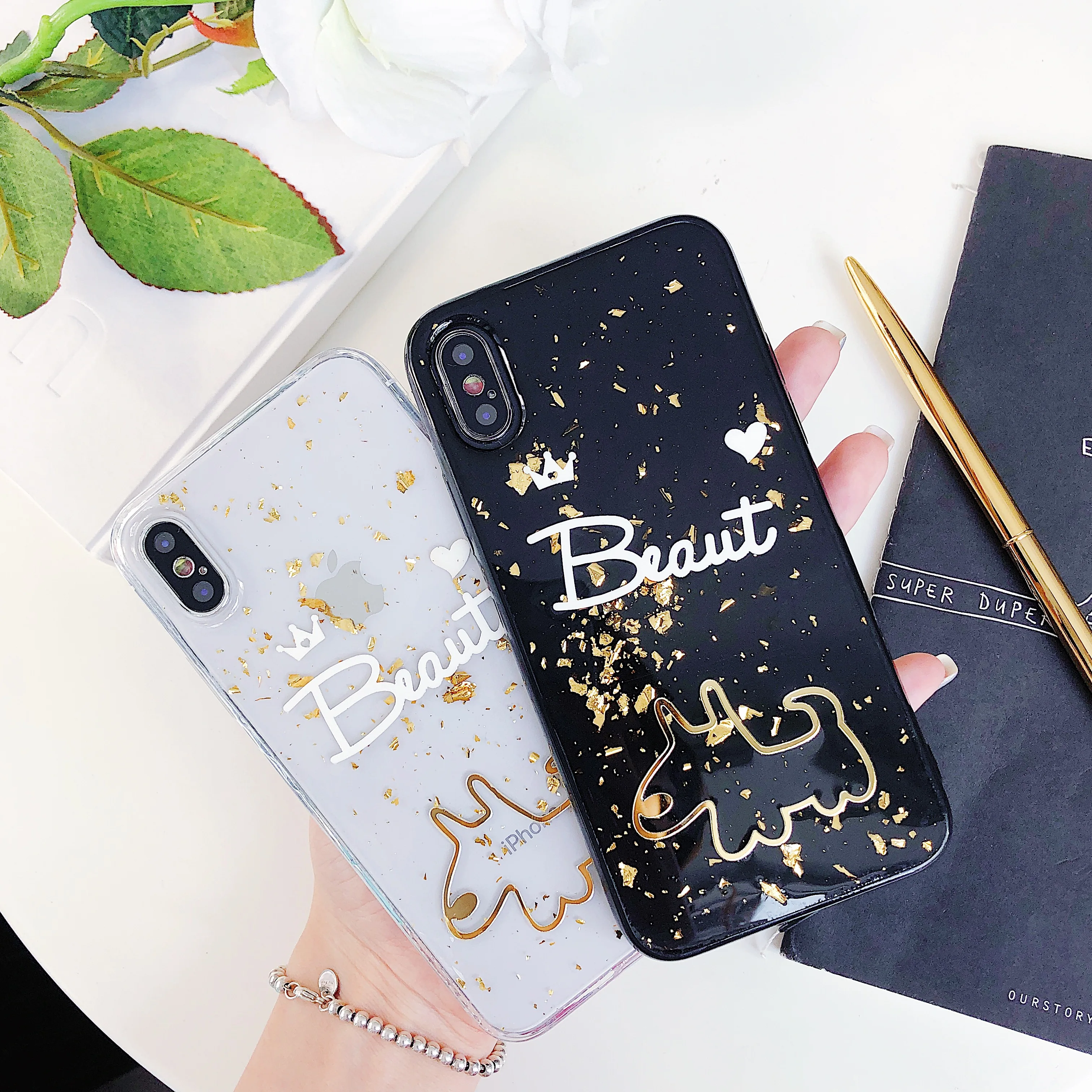 LOVERONY блестящий чехол для телефона iPhone XS MAX XR X 6 6S Plus девочек 7 8 прозрачный защитный