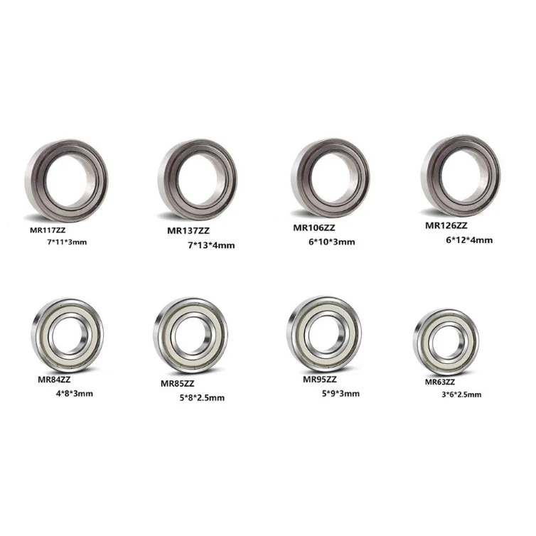 3mmX6mmX2.5mm ~NL Details about   10PCS MF63zz Mini Metal Double Shielded Flanged Ball Bearings 