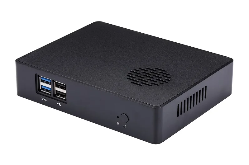 Qotom Мини ПК Celeron 2955U 3215U процессор на плате, активный охлаждающий Мини компьютер Windows Linux x86
