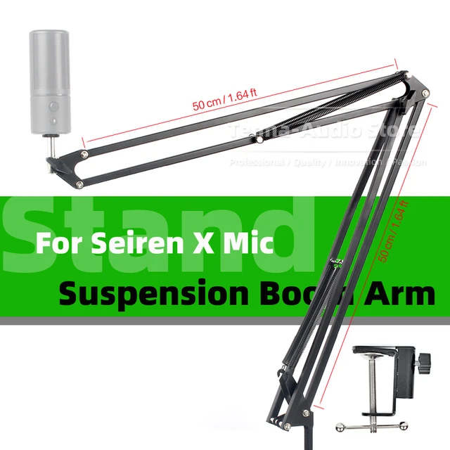 Extra Long Suspension Tabletop Cantilever Microphone Stand Mic Scissor Boom  Arm For Razer Seiren X Elite Desktop Clamp Mount - AliExpress