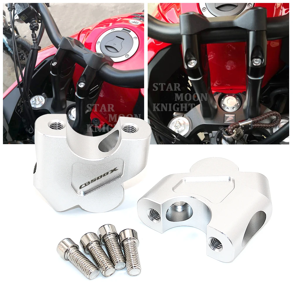 Manubrio In Alluminio Per Moto Morsetto Per Riser Manubrio Alza Lo Schienale Per Honda Cb500X 2020 Cb 500 X Accessori