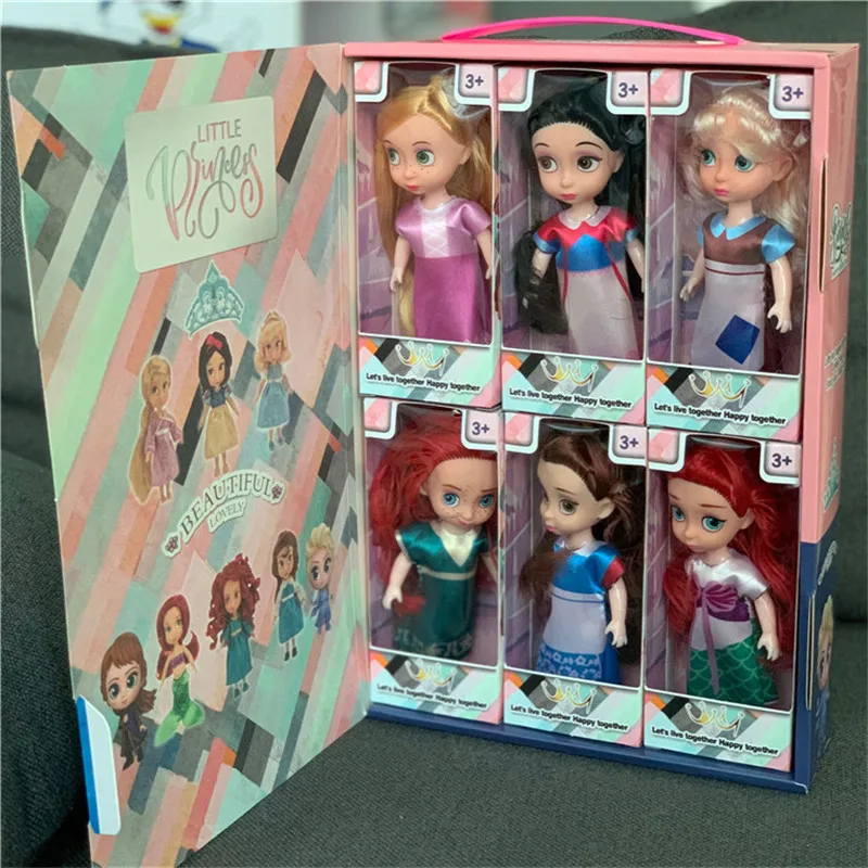 Кукла Холодное сердце Disney сказочная принцесса 6 шт./компл. Белоснежка маленькая