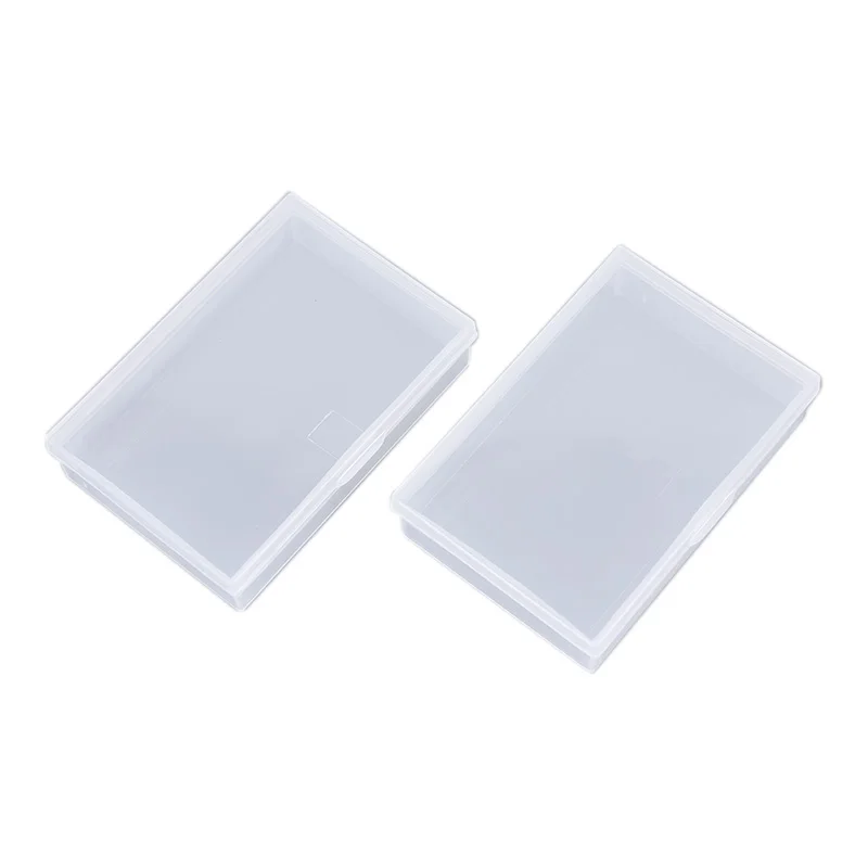 

2pcs Transparent Plastic Boxes Playing Cards Container PP Storage Case Packing Poker Game Card Box For Pokers Set Board Games