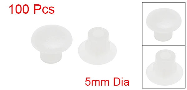 White 100packs Uxcell 50/100/200 шт винт Кепки крышка 5 мм Dia. Пластик блокировки дыры затыкают Топ на пуговицах для скрытого Тип для шкафа шкаф, полка - Цвет: White 100packs
