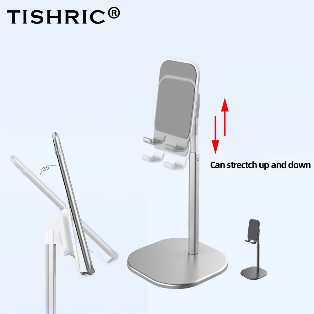 Гибкий Алюминиевый держатель для смартфона и планшета TISHRIC металлический сплав