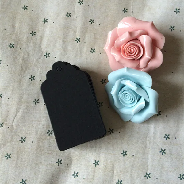 Black Cardboard Square Fresh Idea Blank Tag Baking Listing Mark Marking Product Hand Business Card 4*7 | Дом и сад
