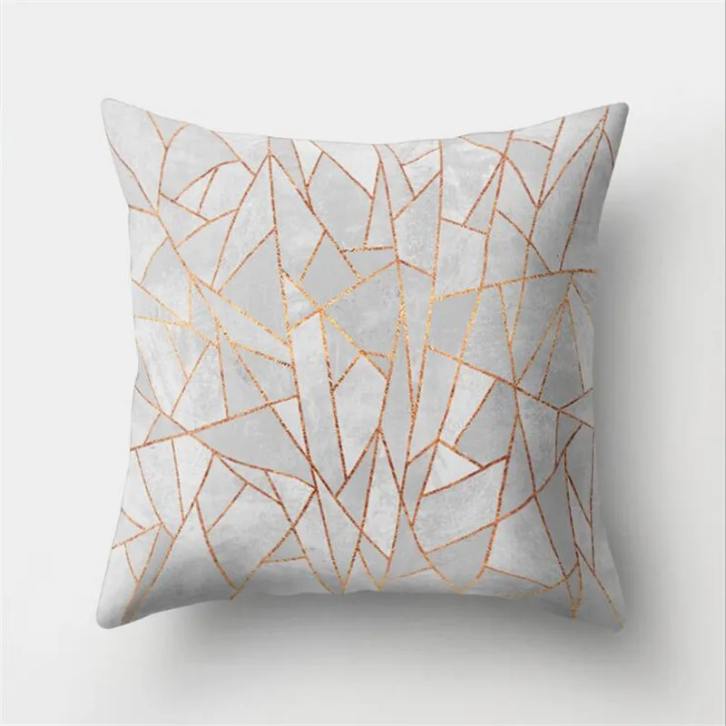 Рождественская простая мраморная декоративная диванная Подушка наволочка полиэстер 45*45 Подушка декоративная наволочка для подушки