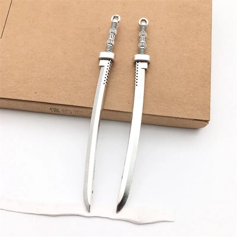 5 шт./пакет ретро мини Косплей Sword подвески DIY ювелирные изделия из сплава модные