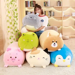 Cojín suave con dibujos de animales para niños, almohada de peluche de 25CM con diseño de perro gordo, gato, Totoro, pingüino, cerdo y Rana, ideal como regalo para el día de nacimiento