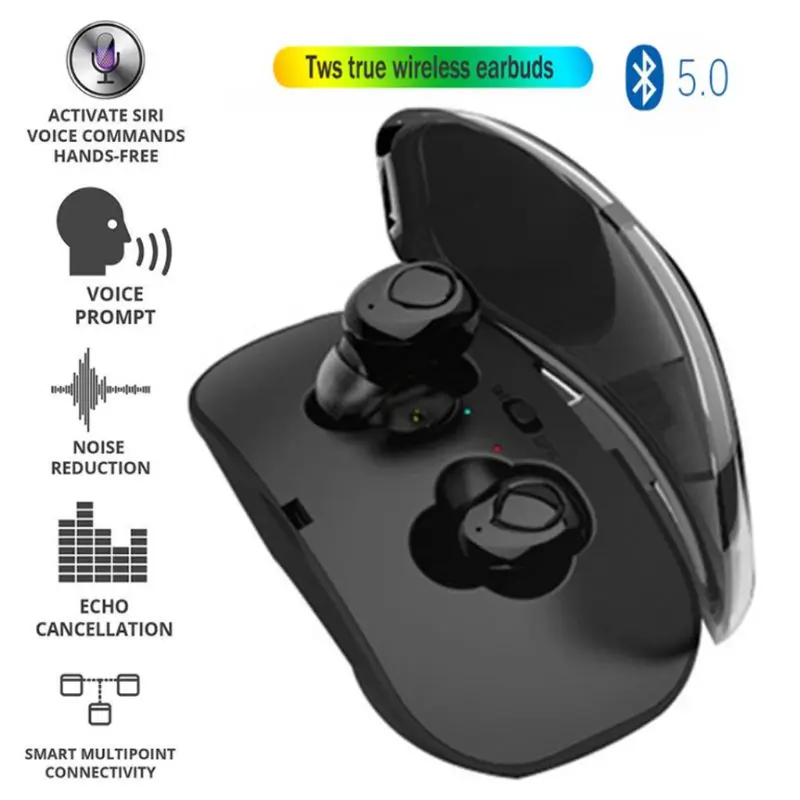 Wireless Bluetooth Earphone With Mic Wireless Earbuds Bluetooth TWS Phone Earphones Ultra small and ultra light